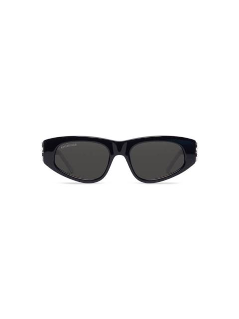 Women's Dynasty D-frame Sunglasses in Black