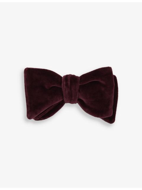 REISS Hike self-tie velvet bow tie