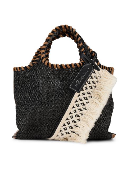 3.1 Phillip Lim Women's Mini Fringed Raffia Tote Bag - Black