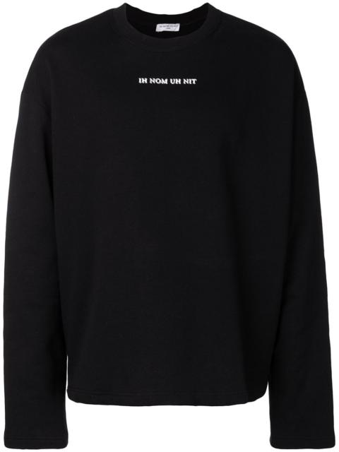 ih nom uh nit David Bowie print sweatshirt