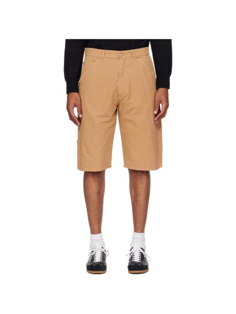 MM6 Maison Margiela Beige Cotton Canvas Shorts