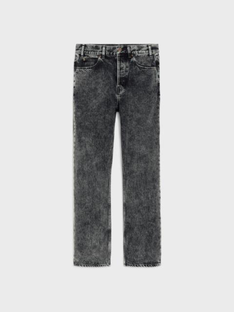 CELINE KURT JEANS IN ACID GREY WASH DENIM