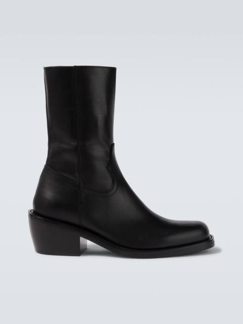 Dries Van Noten Leather ankle boots