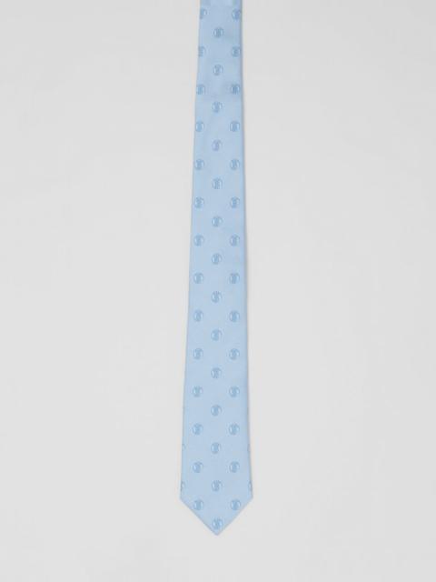 Burberry Classic Cut Monogram Motif Jacquard Silk Tie