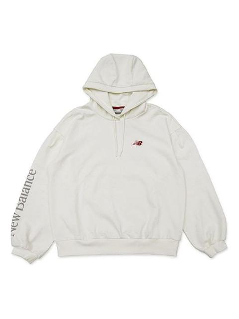 New Balance (WMNS) New Balance Sleeve Casual Sports Pullover Ivory NC933032-IV