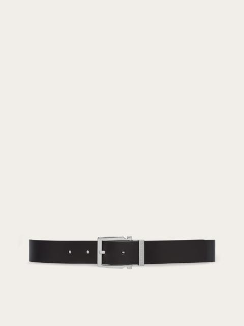 FERRAGAMO Reversible and adjustable Gancini belt