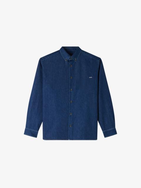 A.P.C. MATHIAS 로고 SHIRT