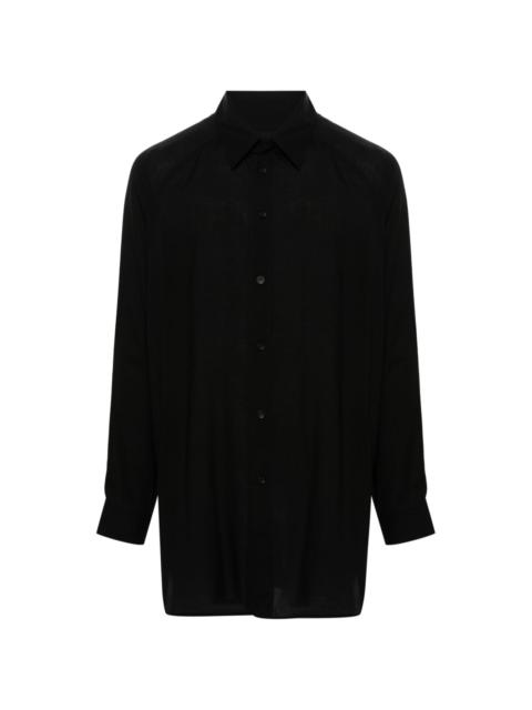 Yohji Yamamoto cellulose longline shirt