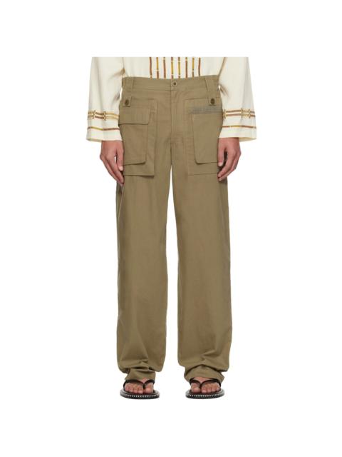 Isabel Marant Khaki Ezio Trousers