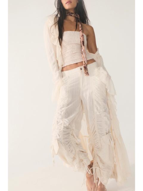FREE PEOPLE We The Free Scorpio Shirred Mid-Rise Cargo Pants