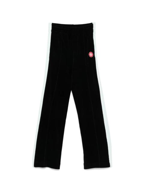 CASABLANCA VELOUR TRACK PANTS "Black" MPF25 JTR 281 01
