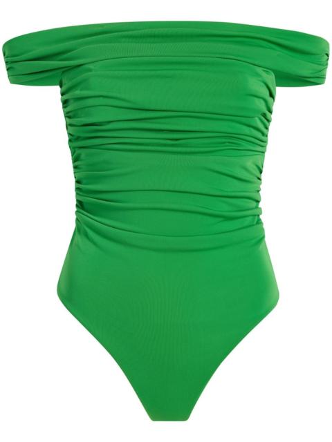 Cinq à Sept draped off-shoulder body top