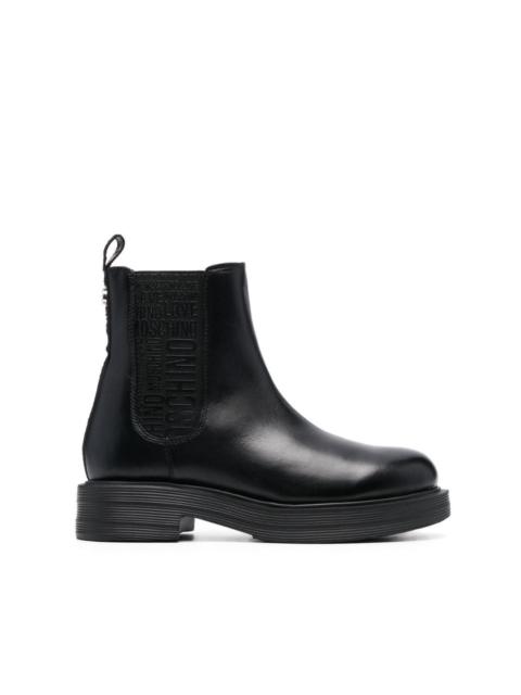 Moschino 40mm logo-tape Chelsea boots
