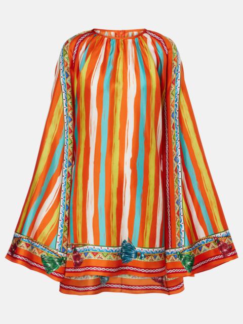 Dolce & Gabbana Oversized striped silk shirt