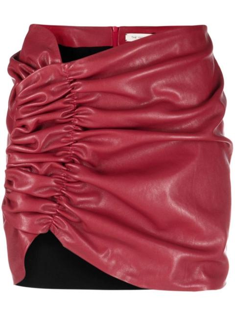 THE MANNEI ruched mini skirt