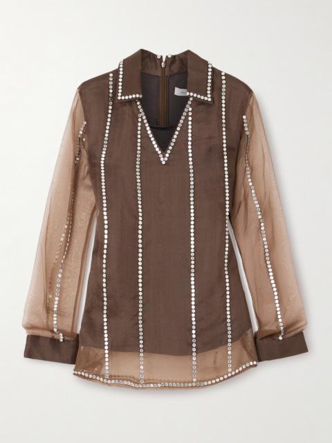 WALES BONNER Presence Studded Organza Blouse