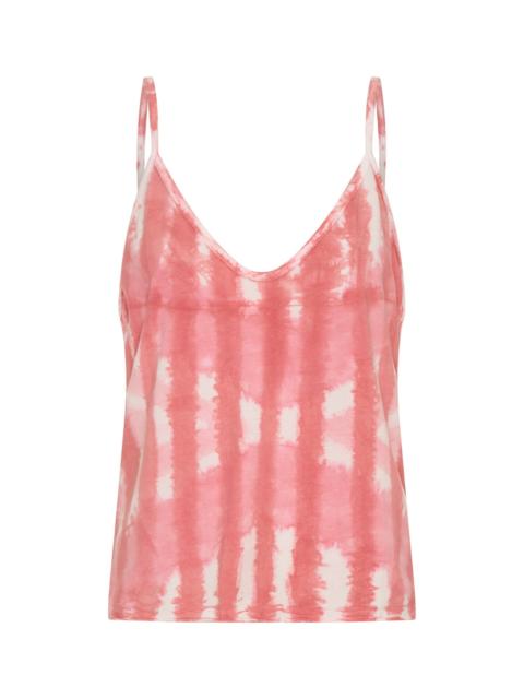 ONE TEASPOON Santorini Deep V Front Cotton Singlet - Pink