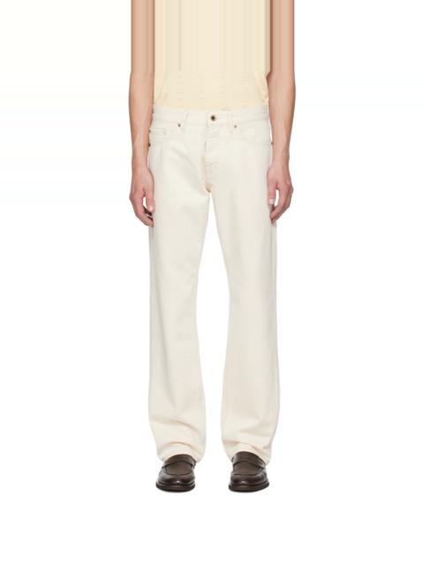 【関税込み】Vivienne Westwood オフホワイト Ranch ジーンズ Off-White Ranch Jeans by Vivienne Westwood on Sale