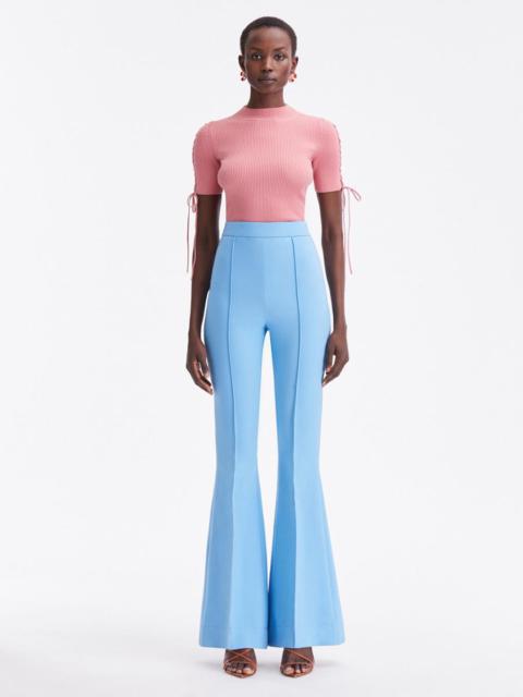 Oscar de la Renta STRETCH WOOL FLARE PANT