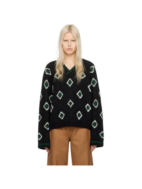 Holzweiler Black & Green Palomar Sweater