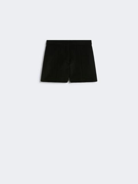 Double cloth shorts - RUNWAY - BLACK