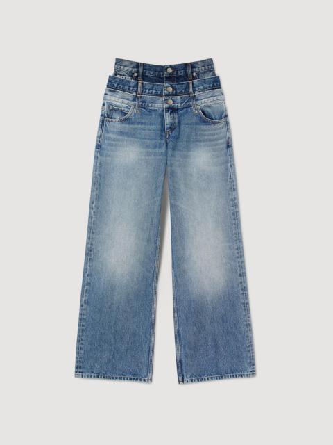 Sandro TRIPLE WAISTBAND JEANS