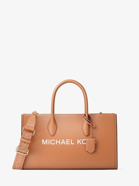 MICHAEL KORS Mirella Medium Pebbled Leather Satchel