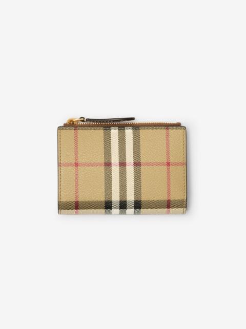 Burberry Small Check Bifold Wallet