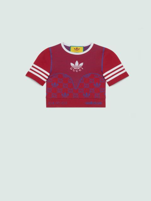 GUCCI adidas x Gucci jersey cropped top