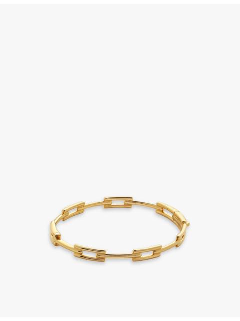 MONICA VINADER Signature Link 18ct yellow gold-plated vermeil sterling-silver bangle