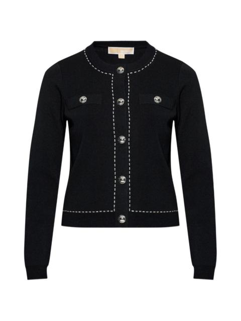 MICHAEL KORS button trim cardigan
