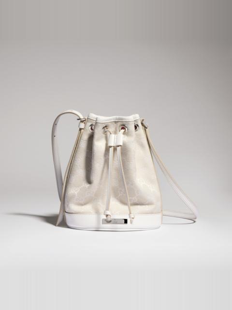 GUCCI Mini bucket bag with Gucci plaque