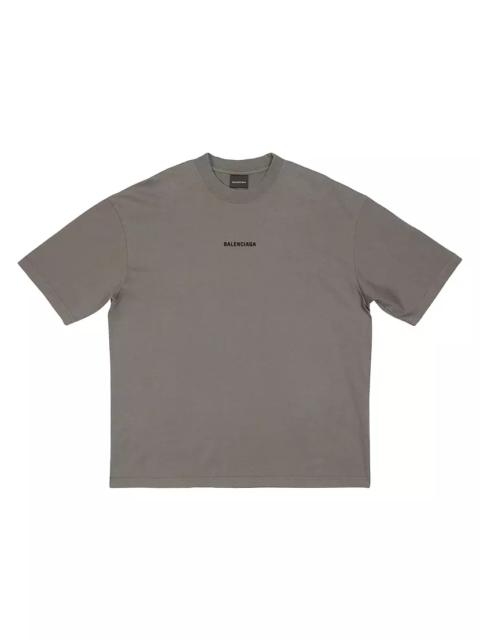 BALENCIAGA embroidered-logo cotton T-shirt