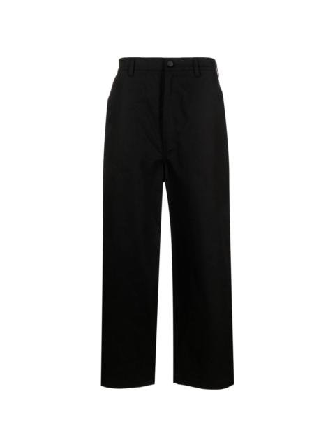 cropped cotton trousers