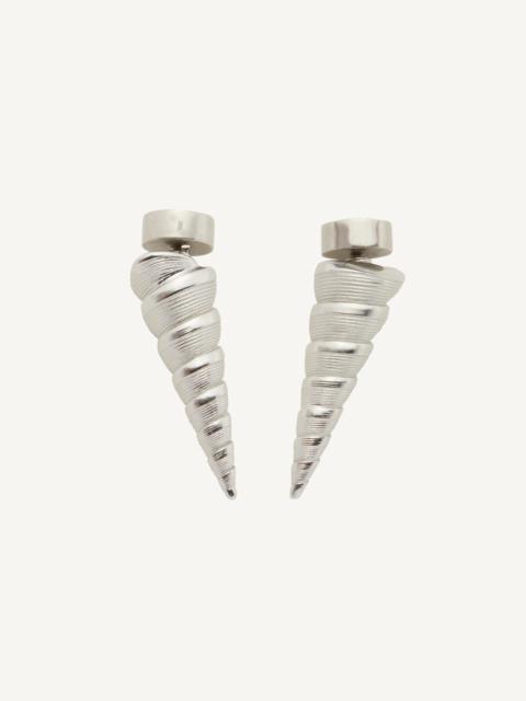 courrèges SMALL SHELL EARRING
