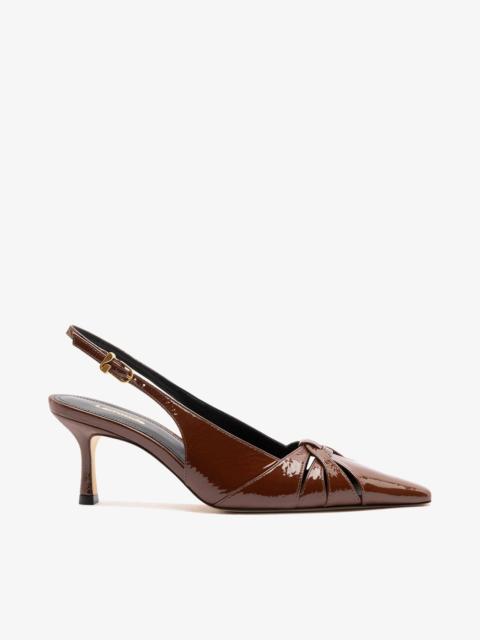 Larroudé Kirstin Pump Oak Patent Leather