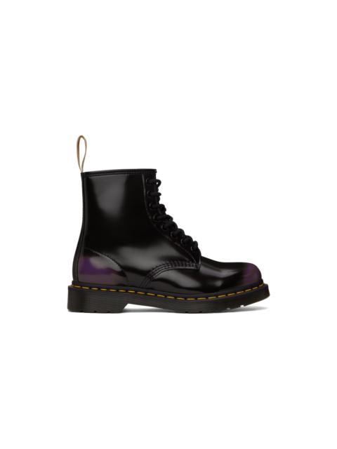 Black & Purple 1460 Boots