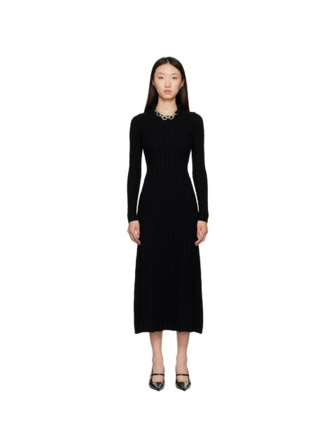 rabanne Black Wool Maxi Dress