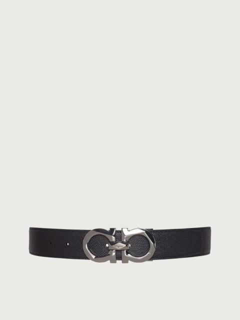 Reversible and adjustable Gancini belt