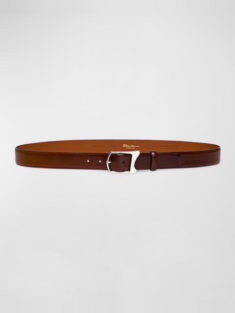 Santoni Men's Cintura Leather Belt