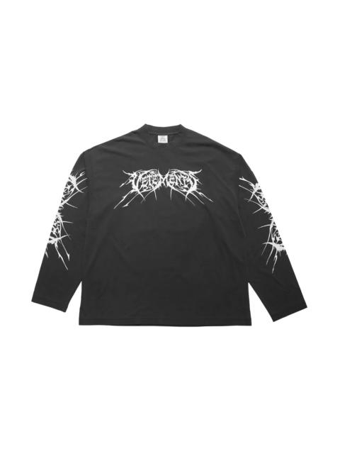 VETEMENTS Vetements Death Metal Longsleeve Black/White T-Shirt