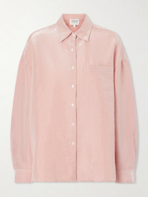 TWP Something Borrowed Striped Cotton-organza Shirt