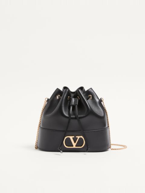 Valentino MINI VLOGO SIGNATURE BUCKET BAG IN NAPPA LEATHER