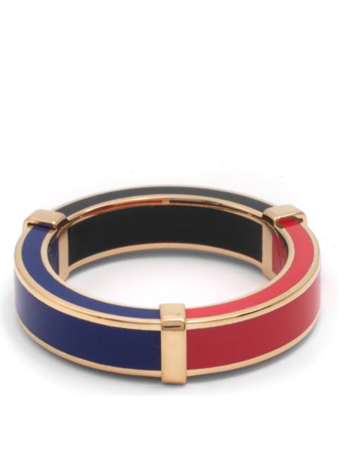 Tricolour Band Ring in Red