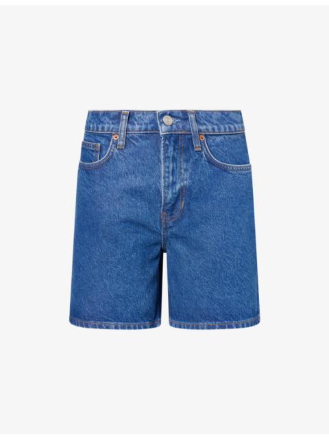 Reformation Raye Mid-Rise Denim Shorts