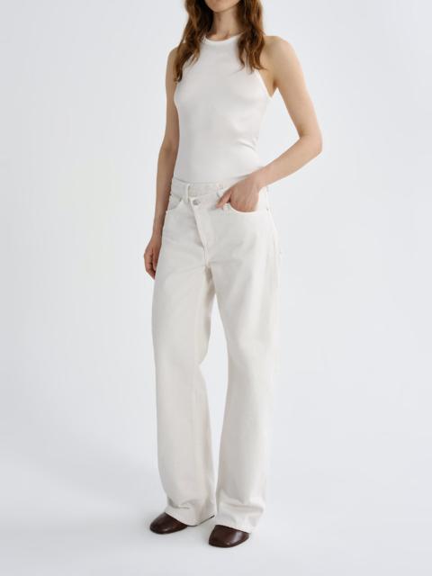 AGOLDE ARC CRISS CROSS JEAN IN BONE