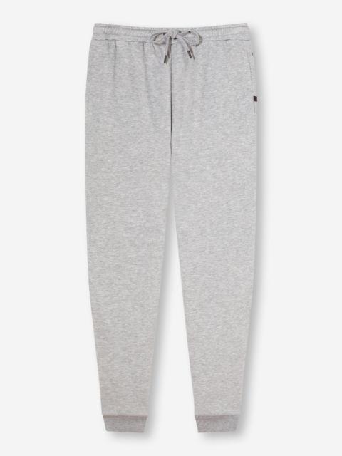 Derek Rose Men's Sweatpants Quinn Cotton Modal Silver