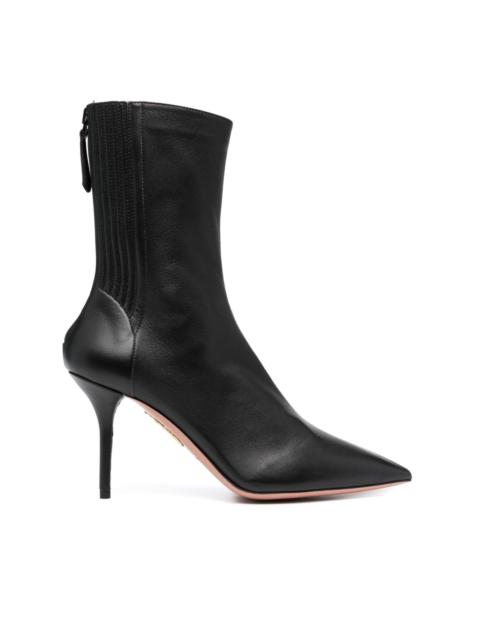 AQUAZZURA Saint Honore 85 leather boots