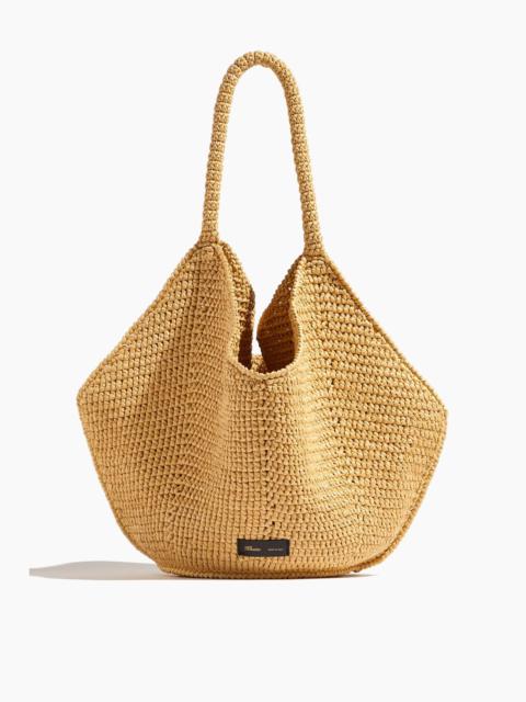 KHAITE 중간 로터스 raffia tote 부대