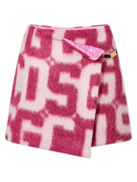 GCDS GCDS Monogram Fur Twist Skirt